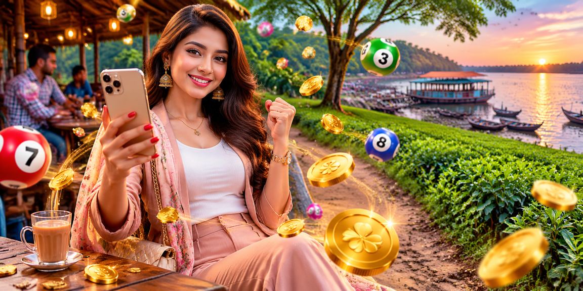 ময়মনসিংহের চা বাগানে লটারি গেমে অংশগ্রহণ
