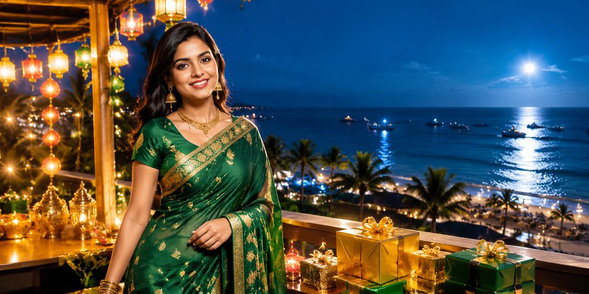 সেন্ট মার্টিনে শাড়ি পরা নারীর ক্যাসিনো বেটিং দৃশ্য